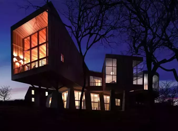 Modern Spacious House 3D model