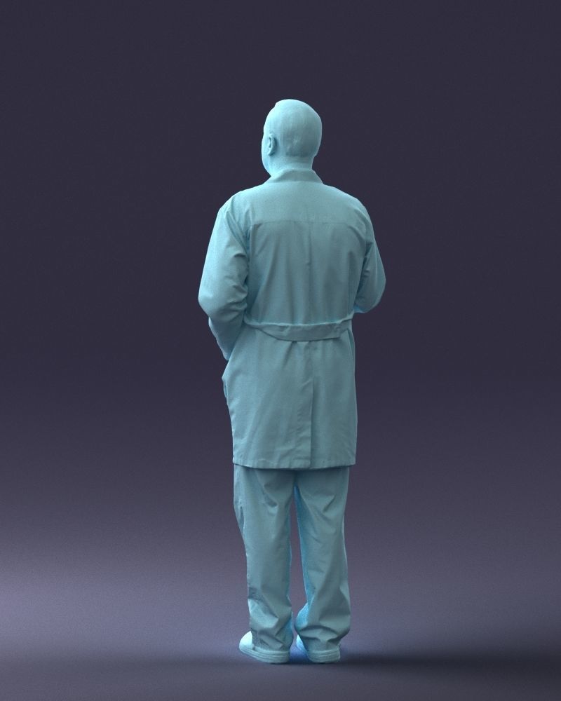 000187 Doctor in Lab Coat with Folder 1004 3dp 3D print model_22