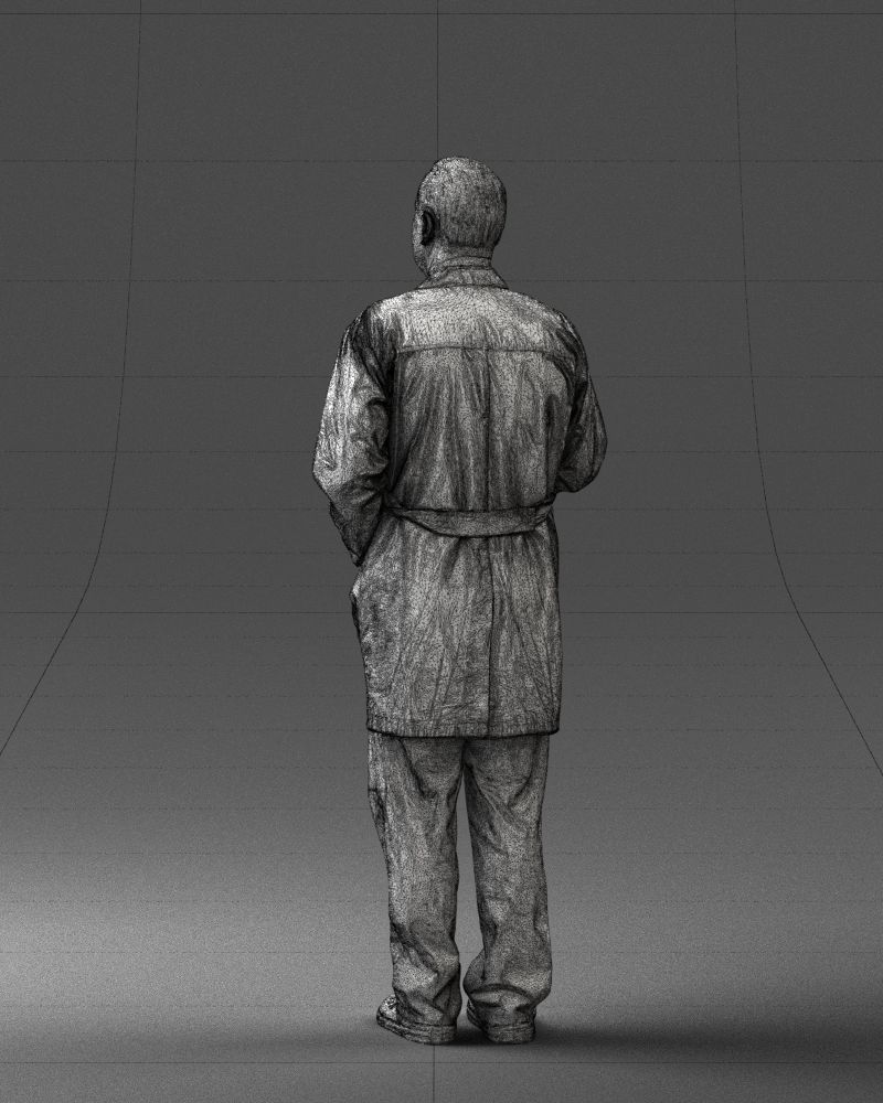 000187 Doctor in Lab Coat with Folder 1004 3dp 3D print model_23