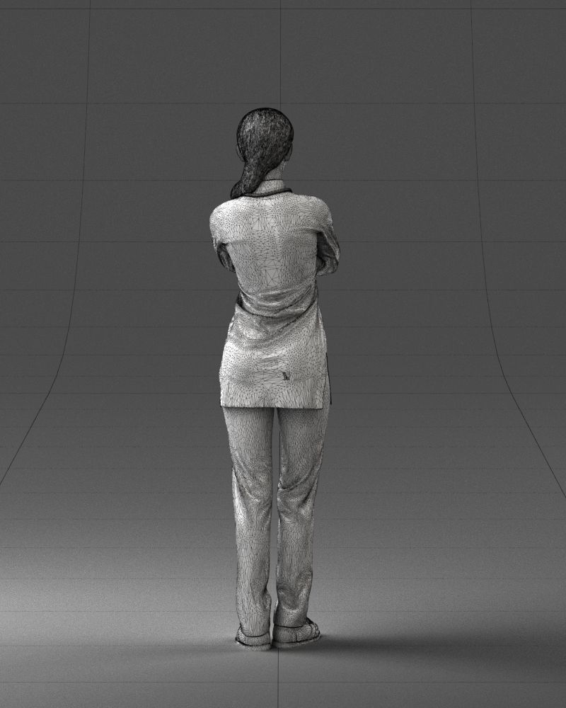 000188 Doctor in Medical Uniform with Stethoscope 1008 3D model_20