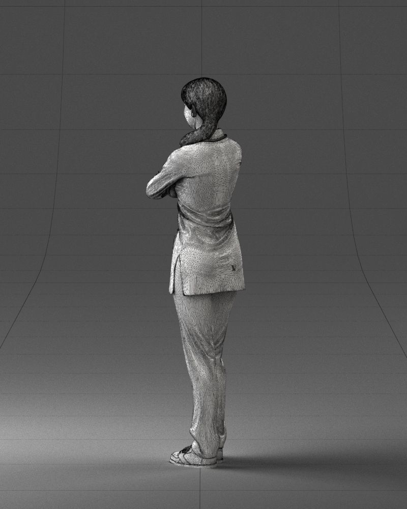 000188 Doctor in Medical Uniform with Stethoscope 1008 3D model_23