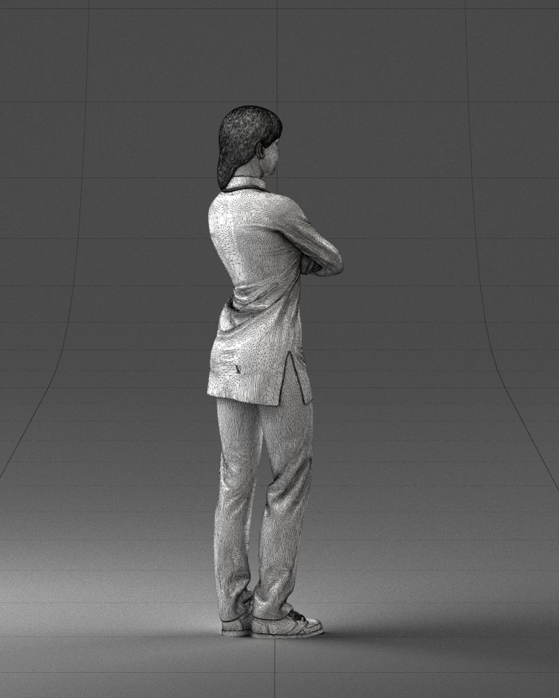 000188 Doctor in Medical Uniform with Stethoscope 1008 3D model_17