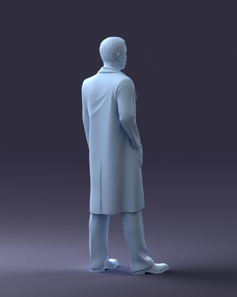 000321 Male Doctor in White Lab Coat 1121 3D model_17
