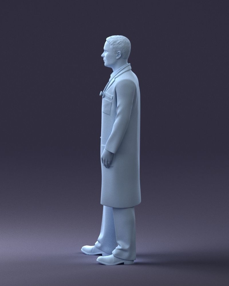 000321 Male Doctor in White Lab Coat 1121 3D model_26