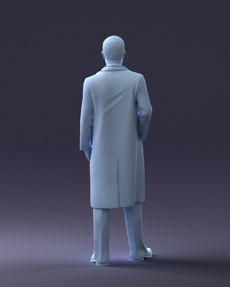 000321 Male Doctor in White Lab Coat 1121 3dp 3D print model_20