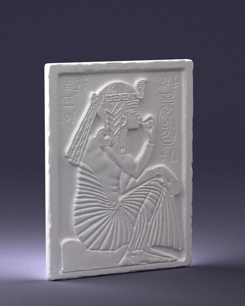 Egyptian tablet 0037 3D Print Ready 3D print model_6