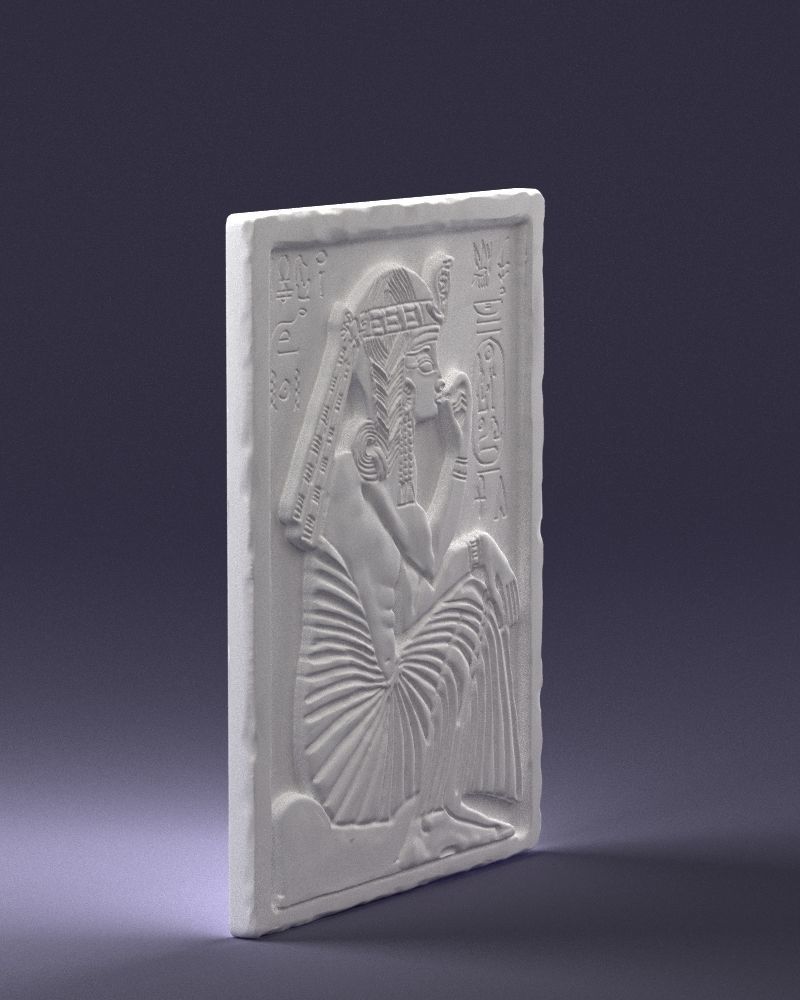 Egyptian tablet 0037 3D Print Ready 3D print model_9