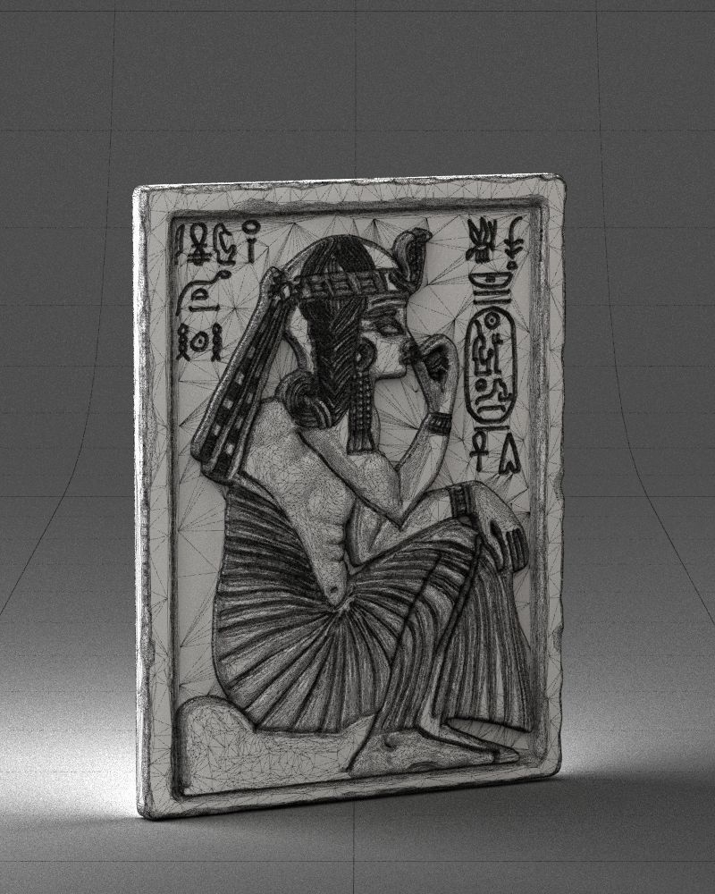 Egyptian tablet 0037 3D Print Ready 3D print model_8
