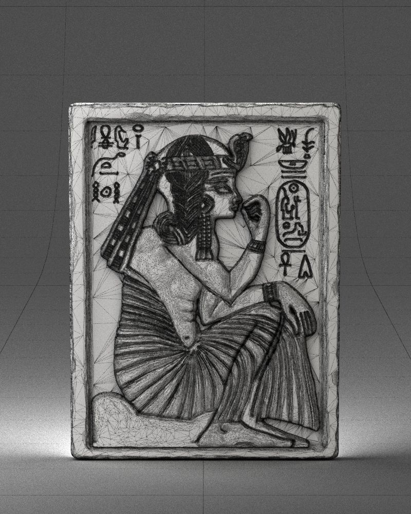 Egyptian tablet 0037 3D Print Ready 3D print model_2