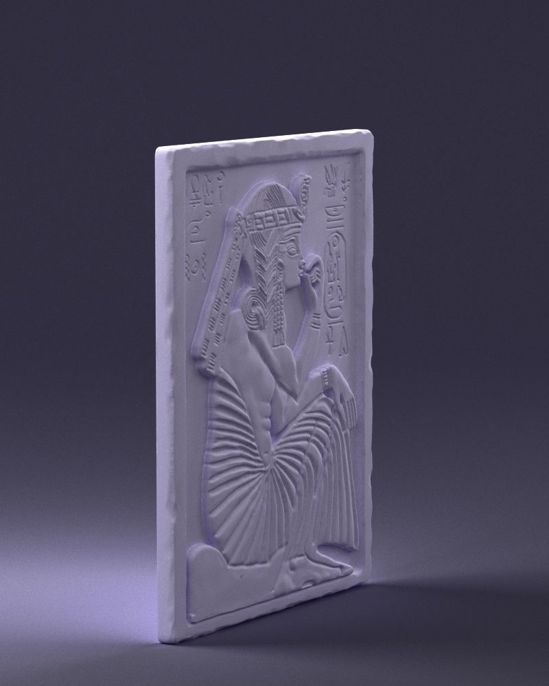 Egyptian tablet 0037 3D Print Ready 3D print model_10