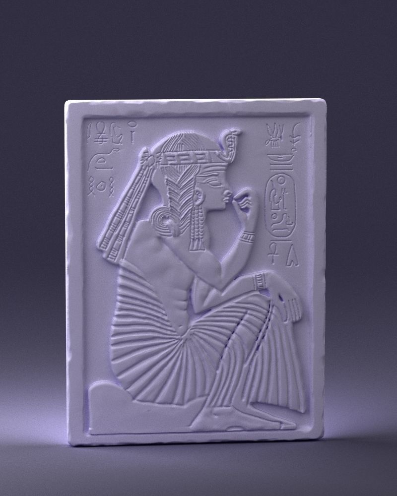 Egyptian tablet 0037 3D Print Ready 3D print model_4