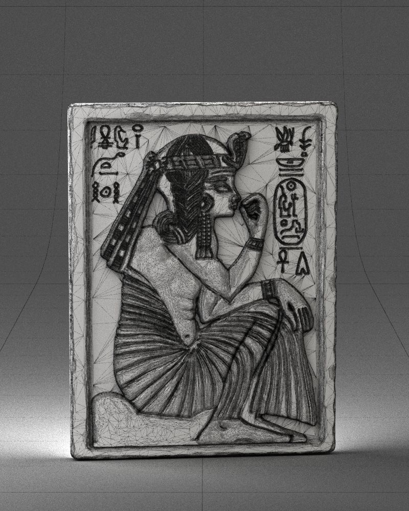 Egyptian tablet 0037 3D Print Ready 3D print model_5