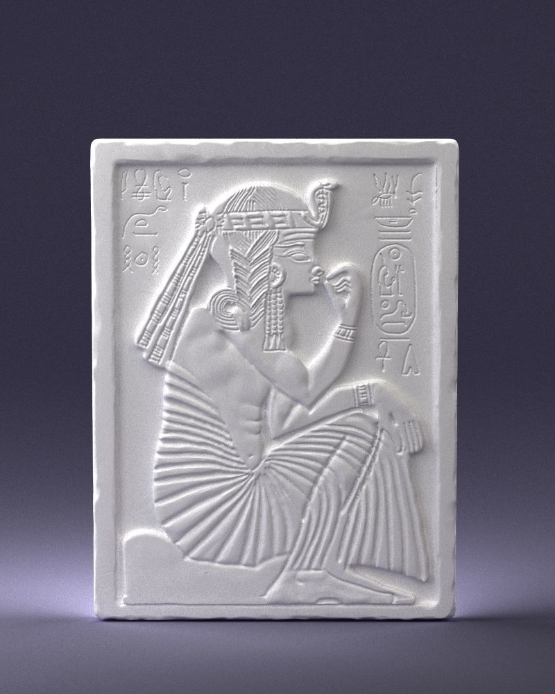Egyptian tablet 0037 3D Print Ready 3D print model_35