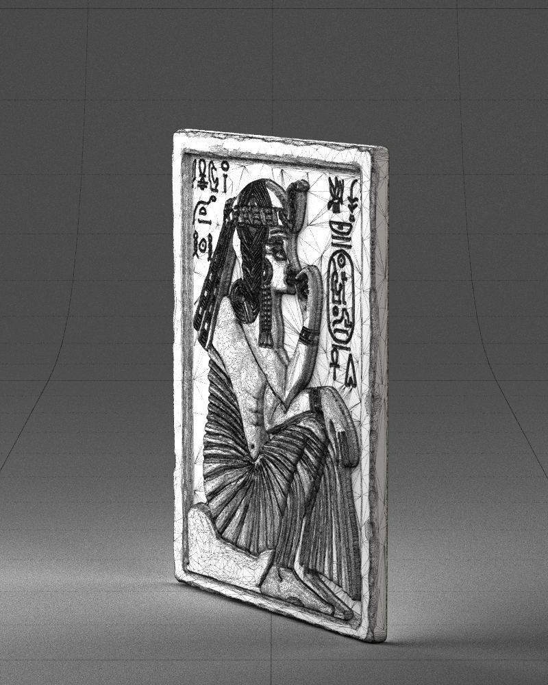 Egyptian tablet 0037 3D Print Ready 3D print model_28