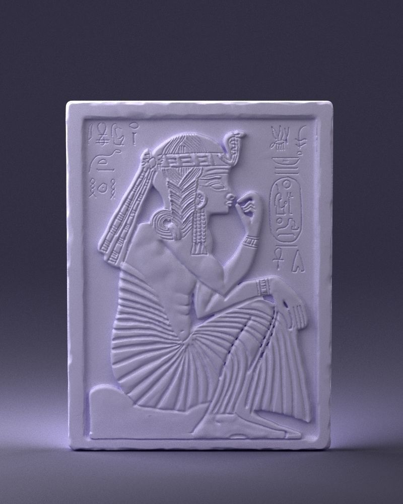 Egyptian tablet 0037 3D Print Ready 3D print model_1