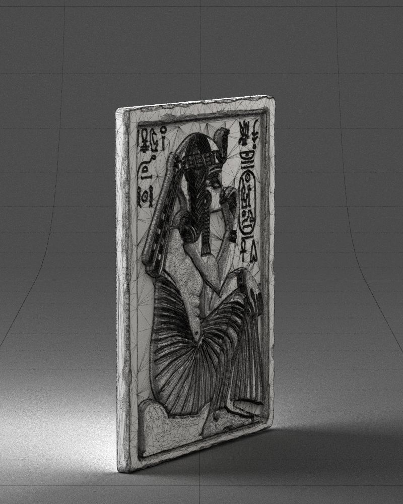 Egyptian tablet 0037 3D Print Ready 3D print model_11