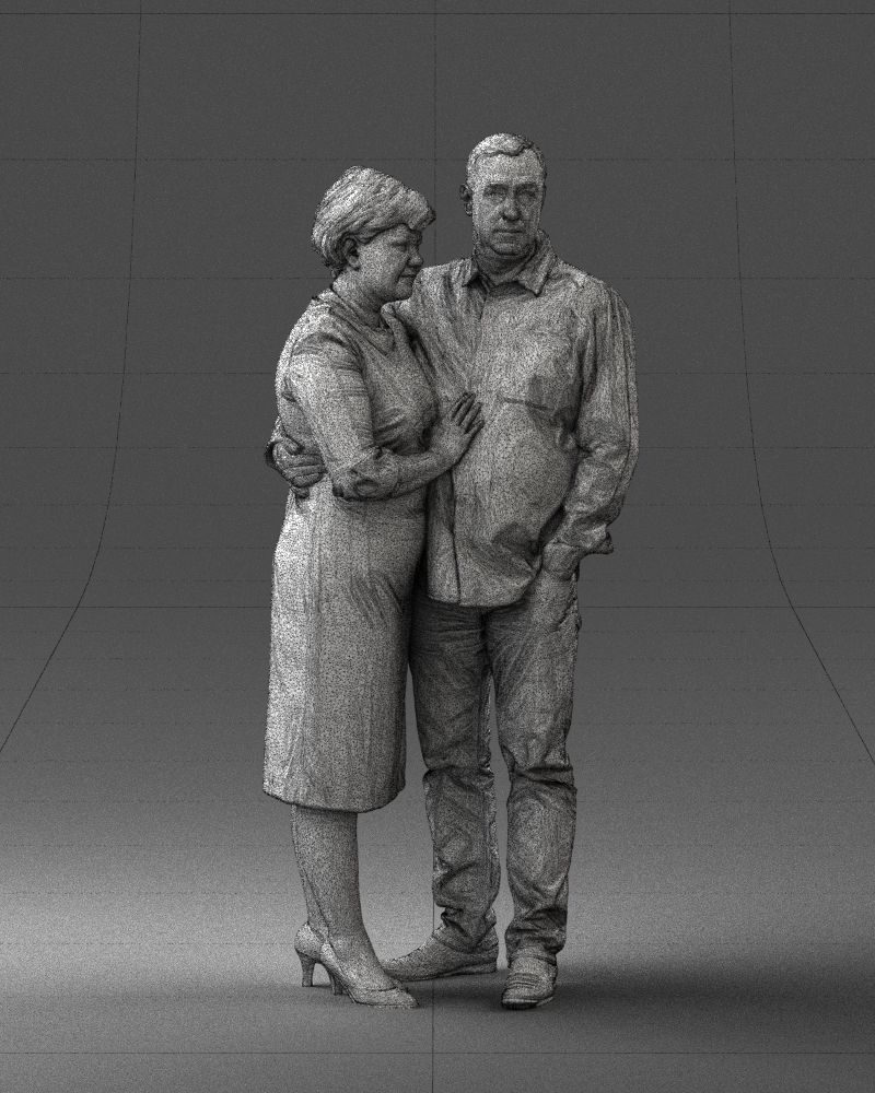 000048 Elderly couple 0204 3dp 3D print model_30