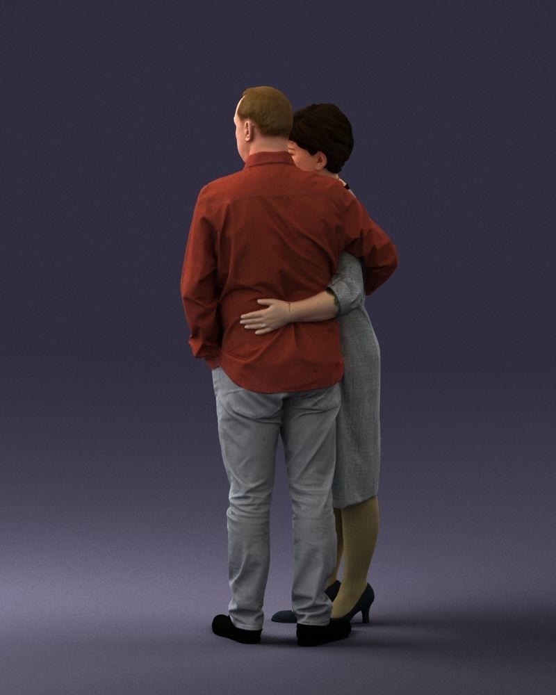 000048 Elderly couple 0204 3dp 3D print model_10