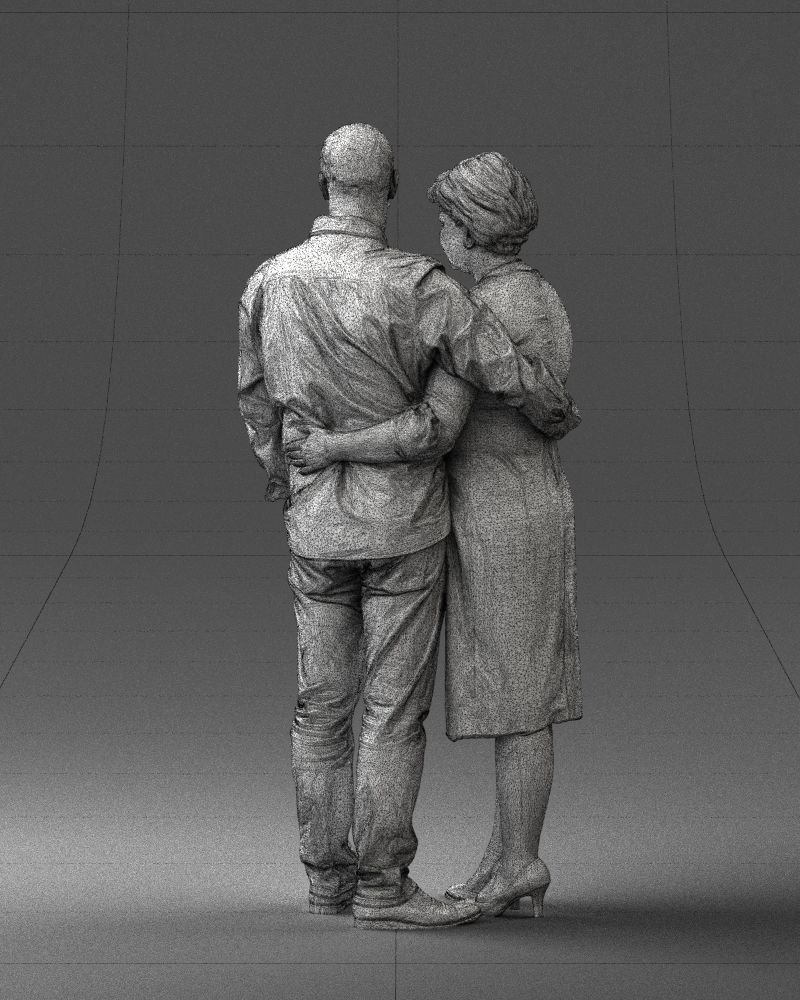 000048 Elderly couple 0204 3dp 3D print model_35