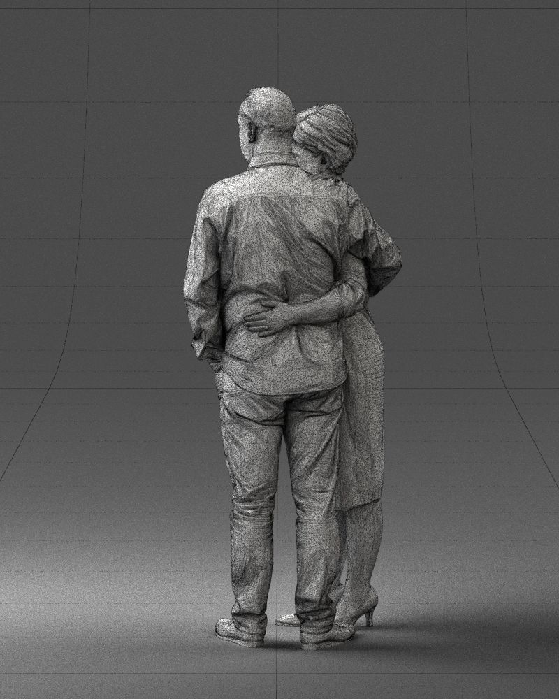 000048 Elderly couple 0204 3dp 3D print model_36