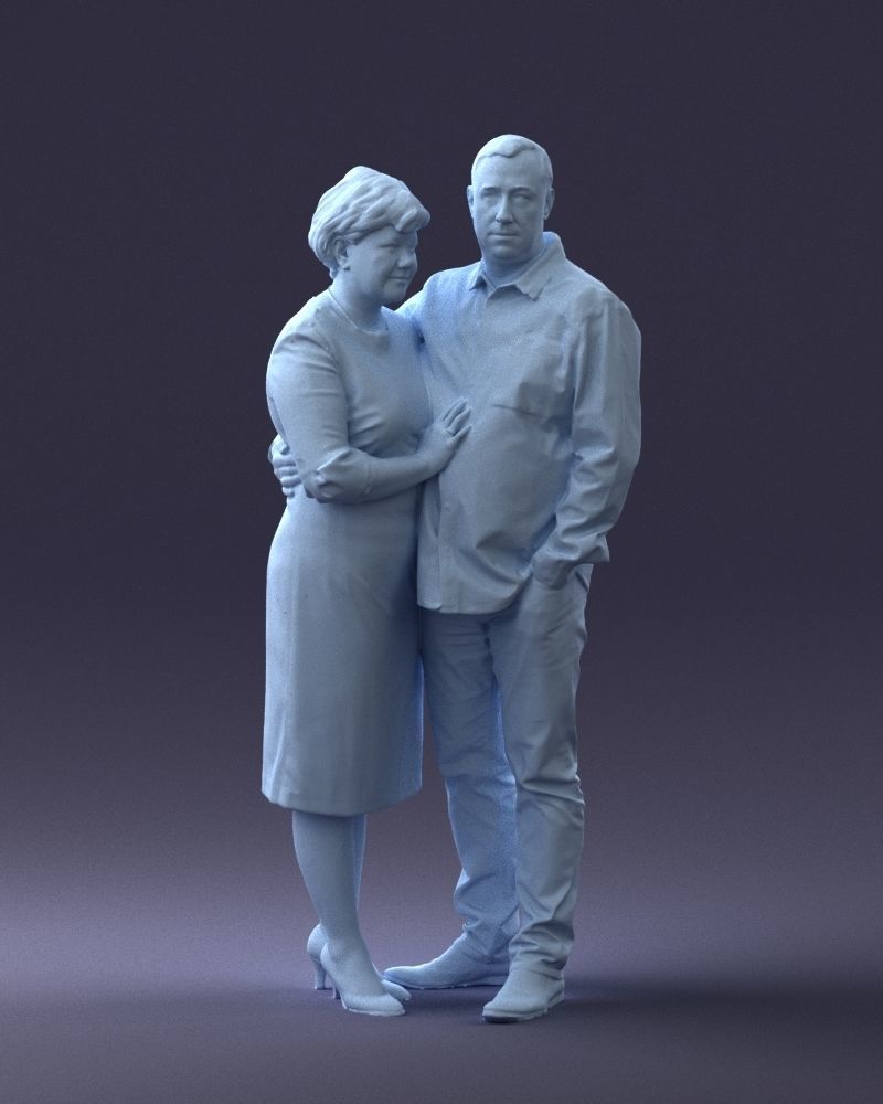 000048 Elderly couple 0204 3dp 3D print model_17