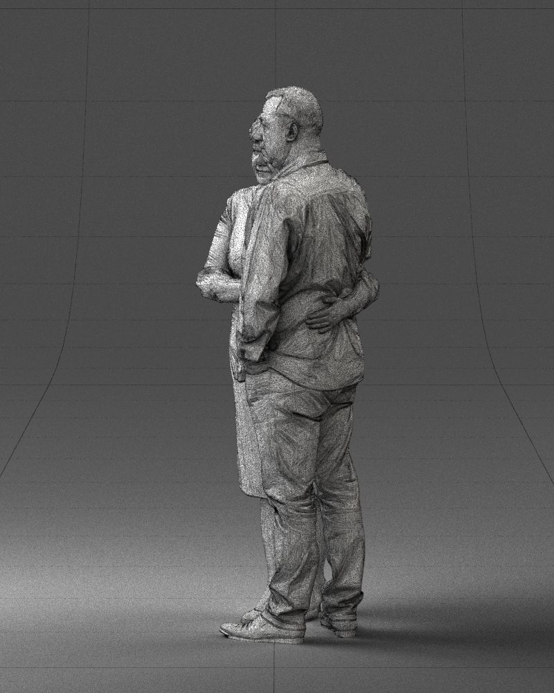 000048 Elderly couple 0204 3dp 3D print model_24