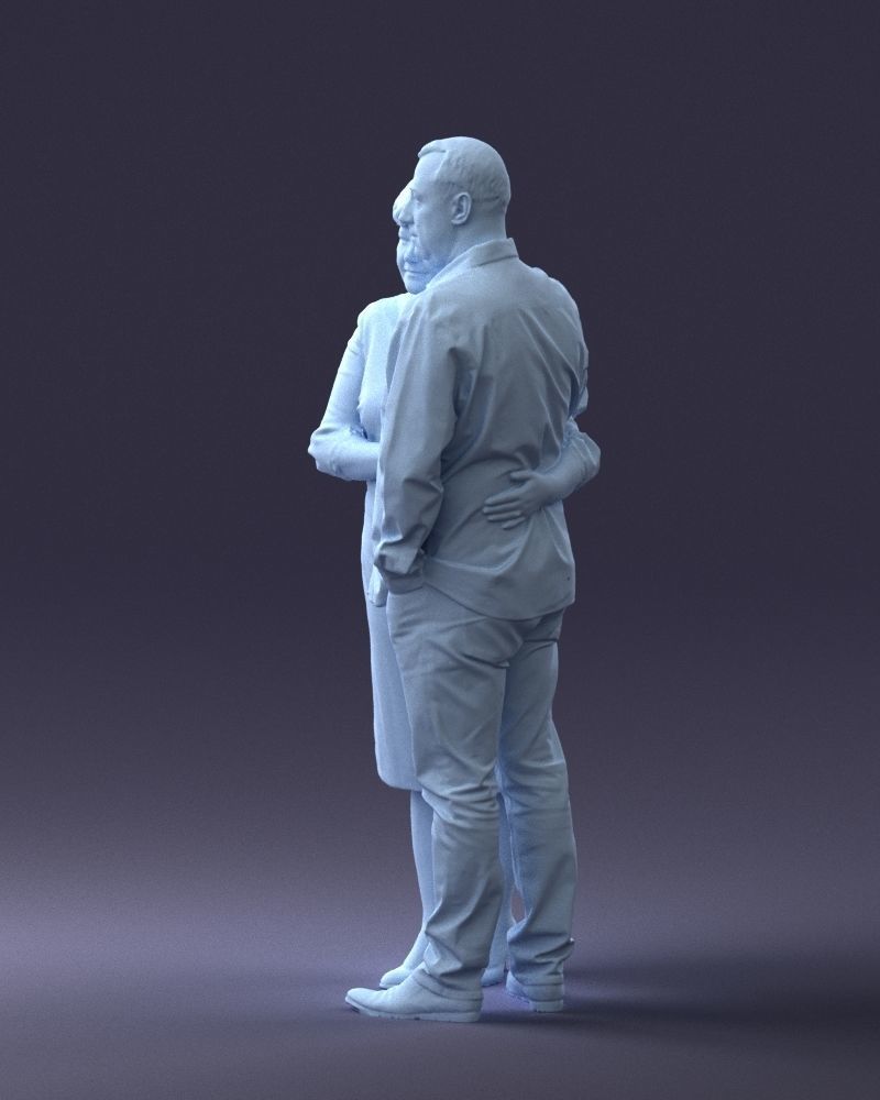 000048 Elderly couple 0204 3dp 3D print model_38
