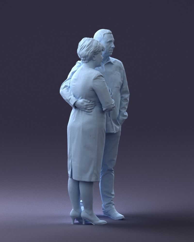 000048 Elderly couple 0204 3dp 3D print model_19