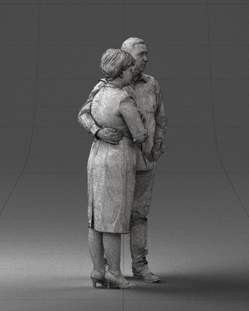 000048 Elderly couple 0204 3dp 3D print model_32