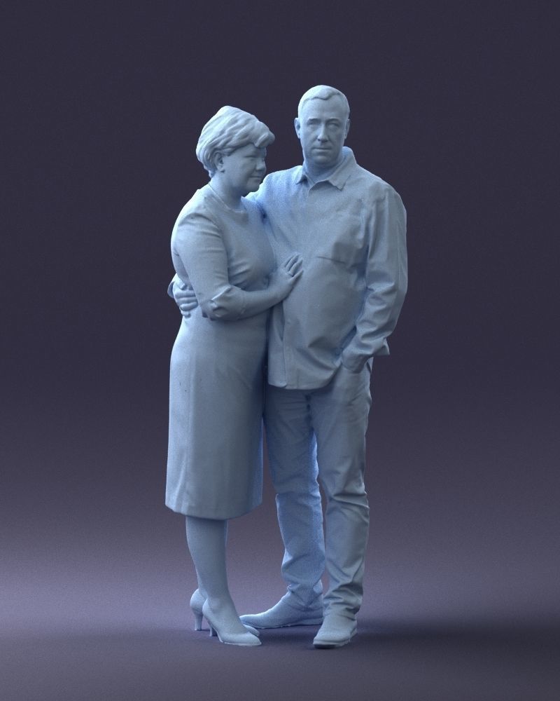 000048 Elderly couple 0204 3dp 3D print model_15