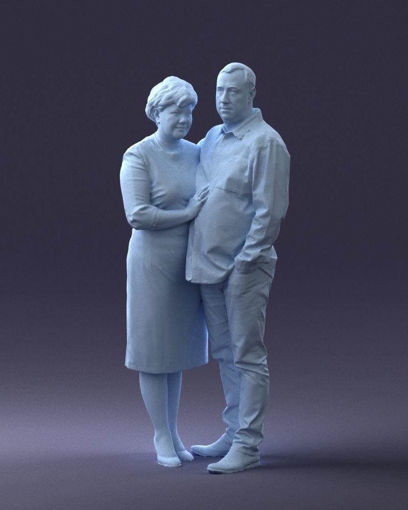 000048 Elderly couple 0204 3dp 3D print model_13