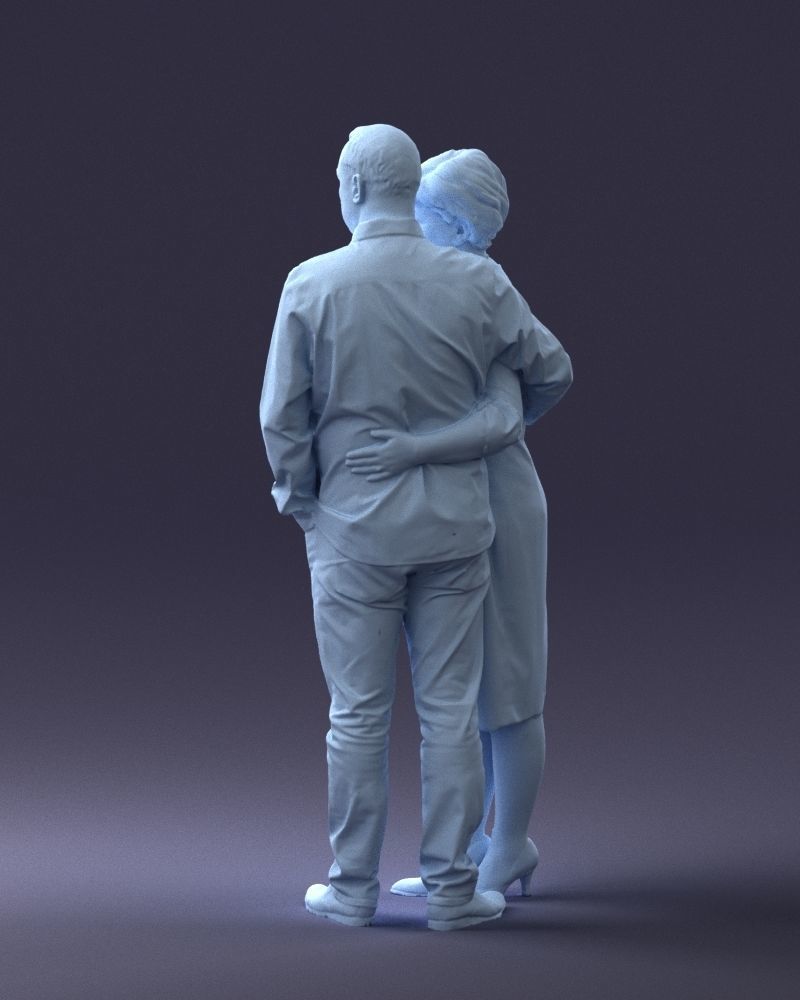 000048 Elderly couple 0204 3dp 3D print model_23