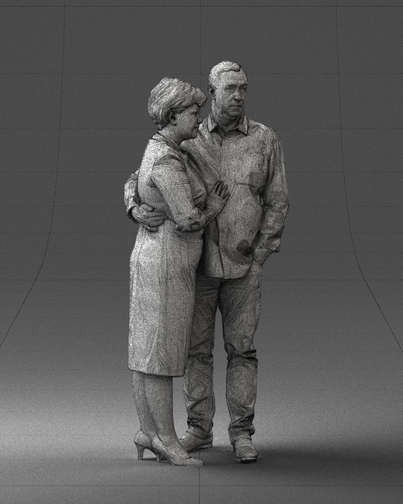 000048 Elderly couple 0204 3dp 3D print model_31