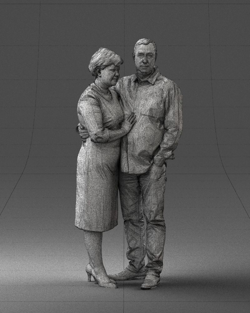 000048 Elderly couple 0204 3dp 3D print model_28