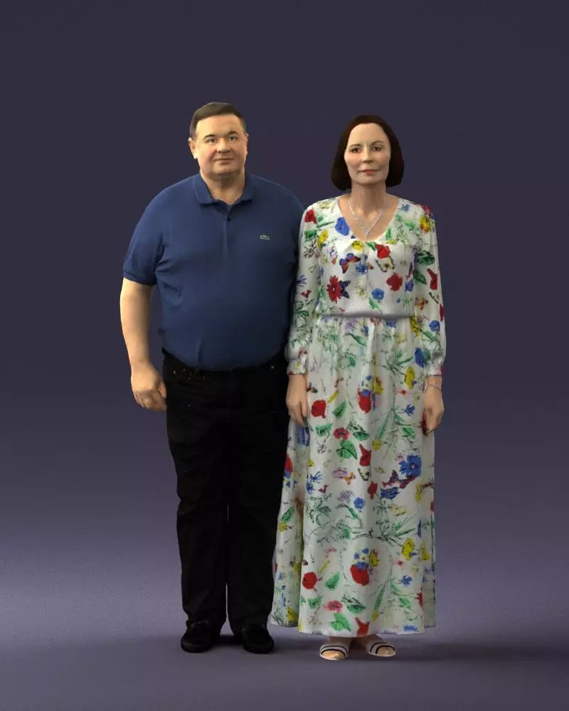 Elderly couple 0491 3D model_0