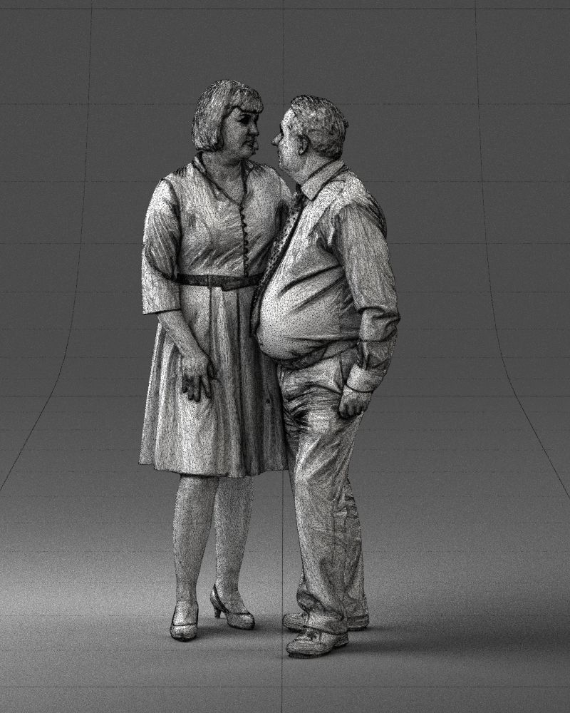 Elderly man and woman 0177 3D Print Ready 3D print model_32