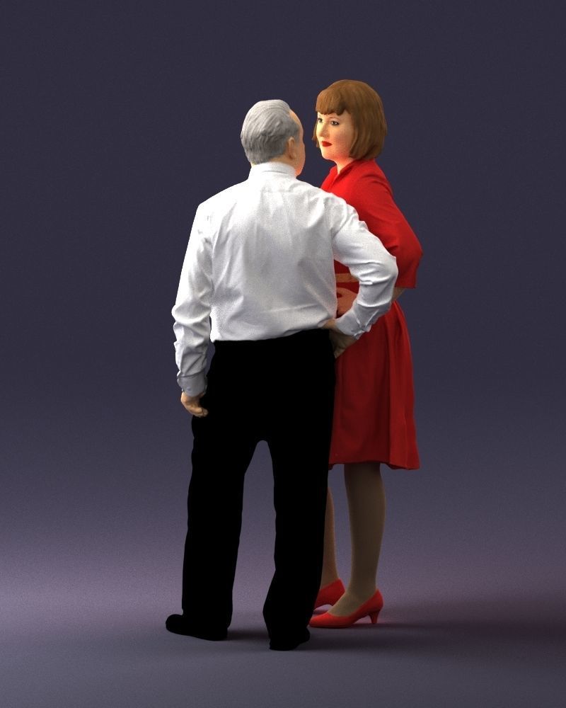 Elderly man and woman 0177 3D Print Ready 3D print model_21