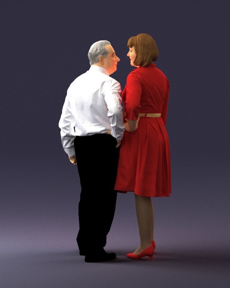 Elderly man and woman 0177 3D Print Ready 3D print model_18