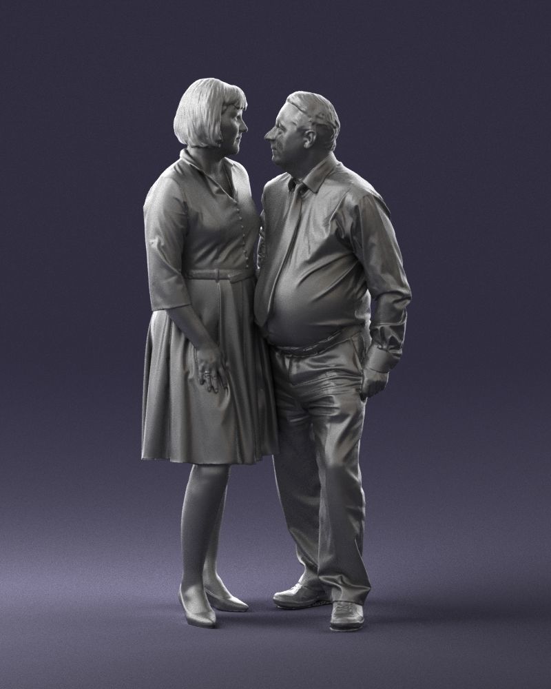 Elderly man and woman 0177 3D Print Ready 3D print model_37