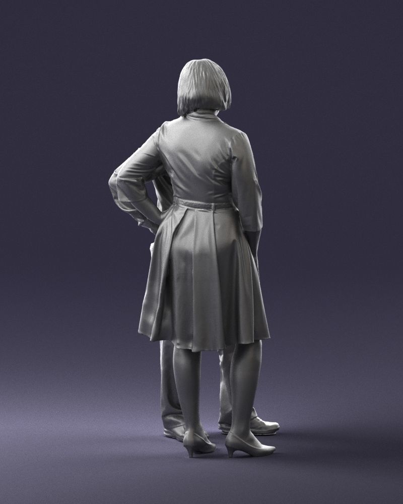 Elderly man and woman 0177 3D Print Ready 3D print model_13