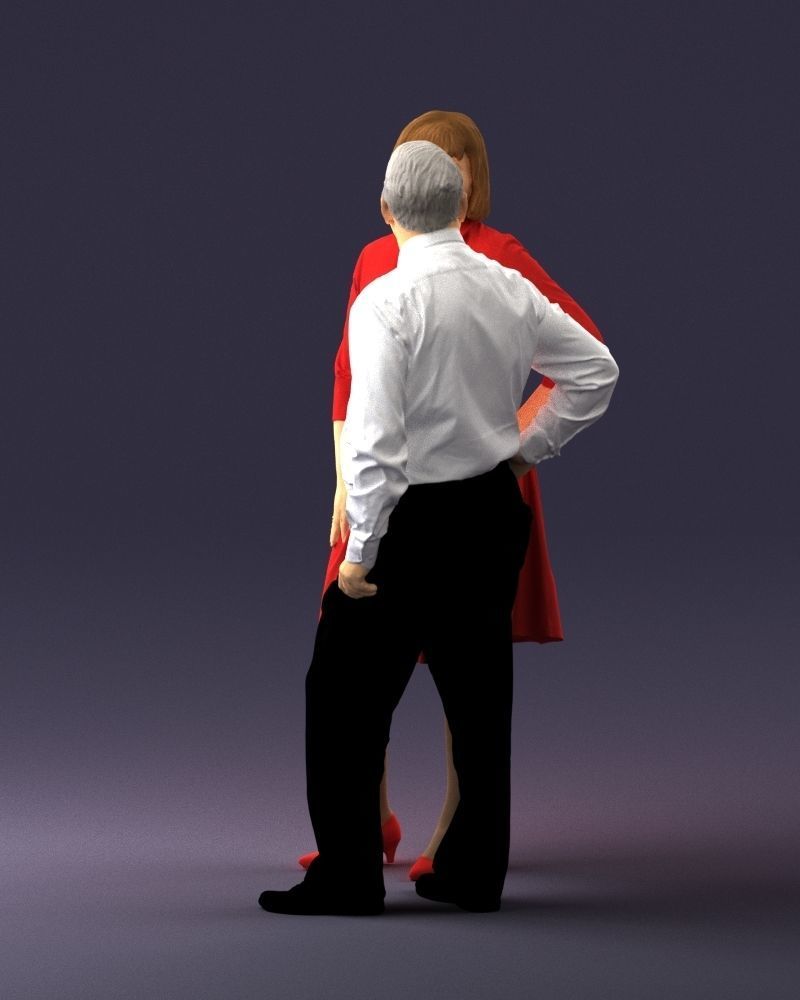 Elderly man and woman 0177 3D Print Ready 3D print model_24