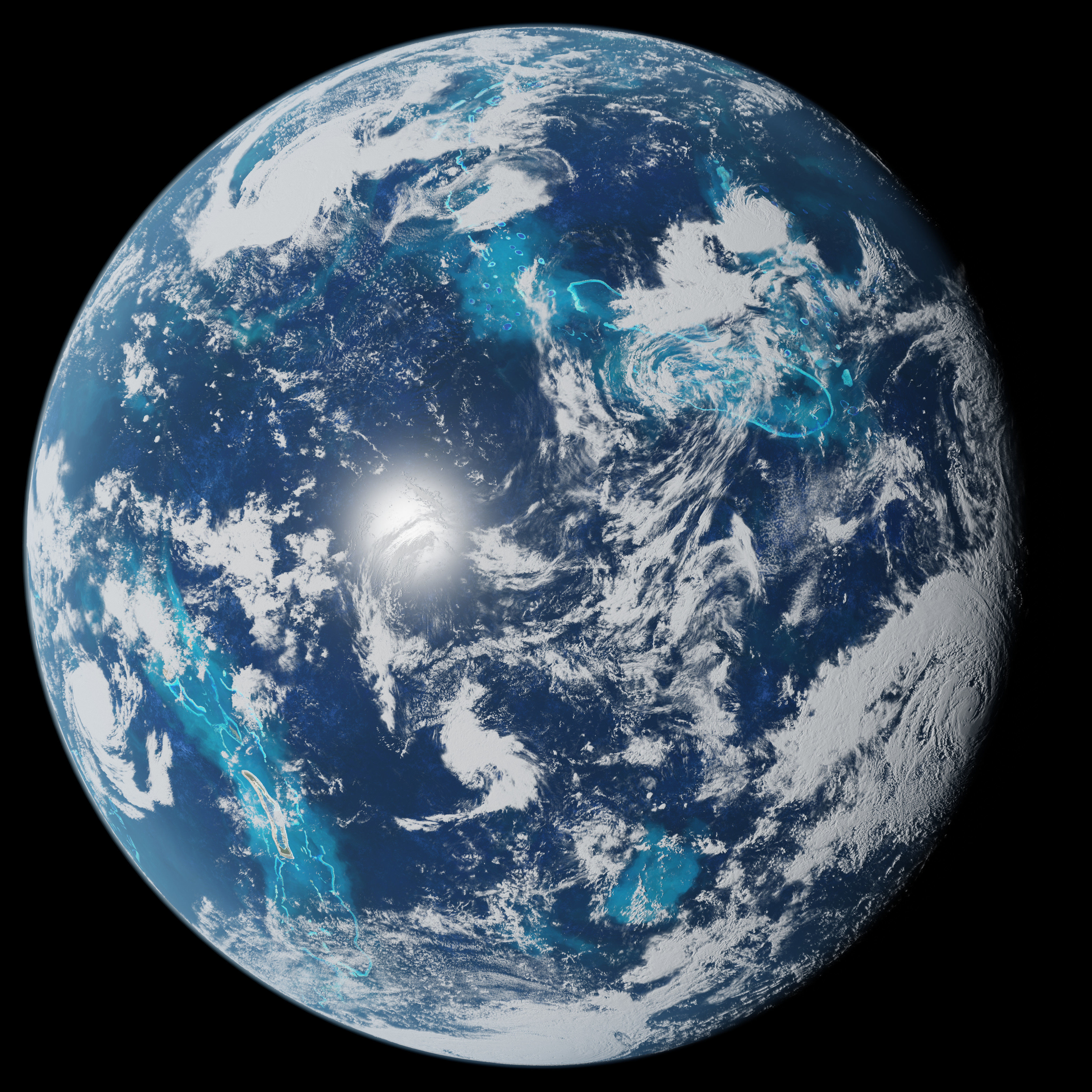 Oceanic Planet 05 - 4k Free 3D model_9