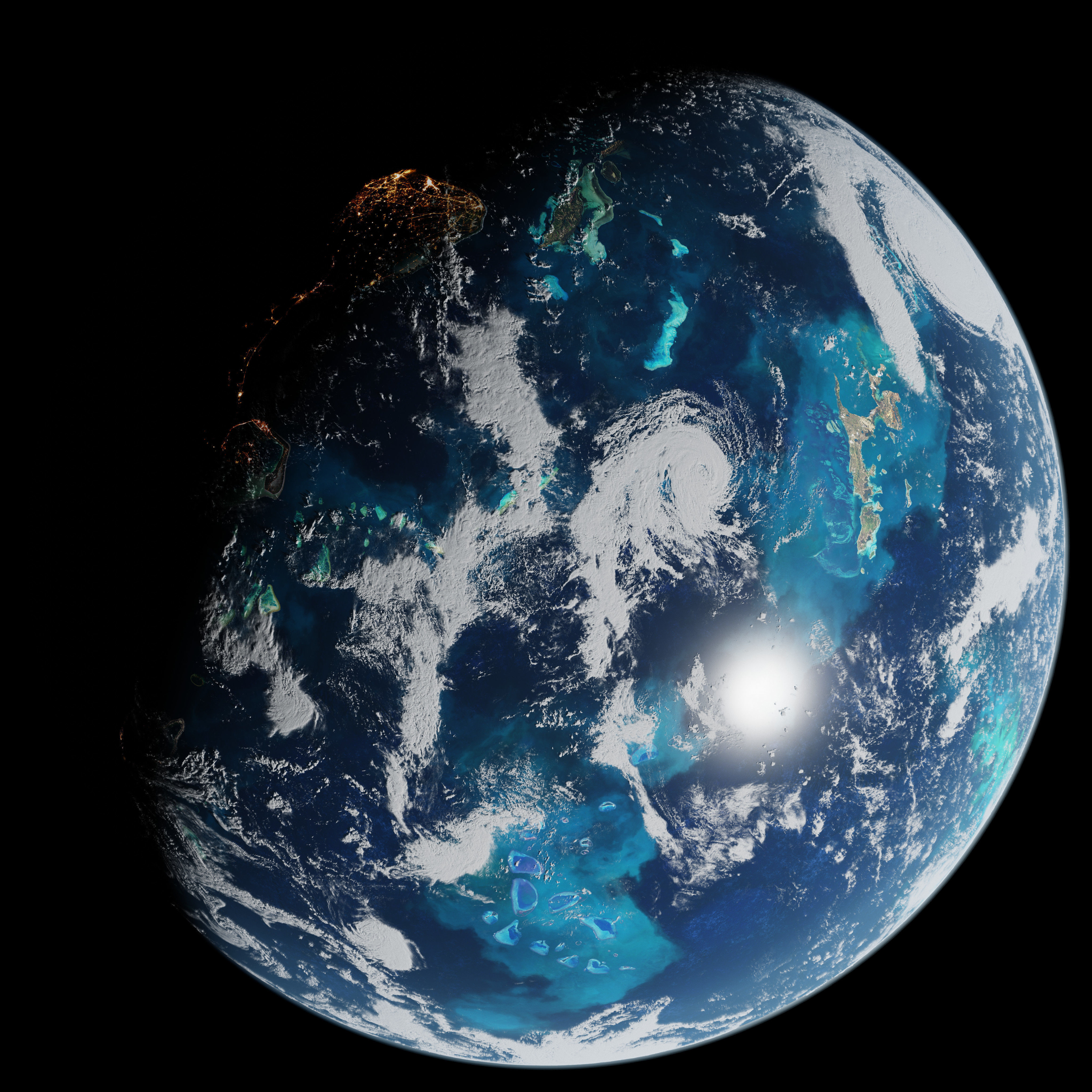 Oceanic Planet 05 - 4k Free 3D model_10