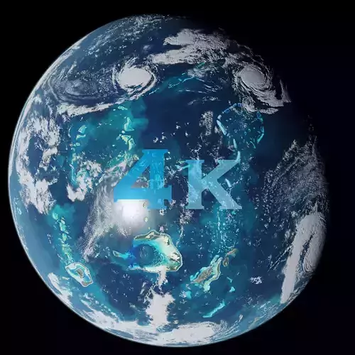 Oceanic Planet 05 - 4k Free 3D model