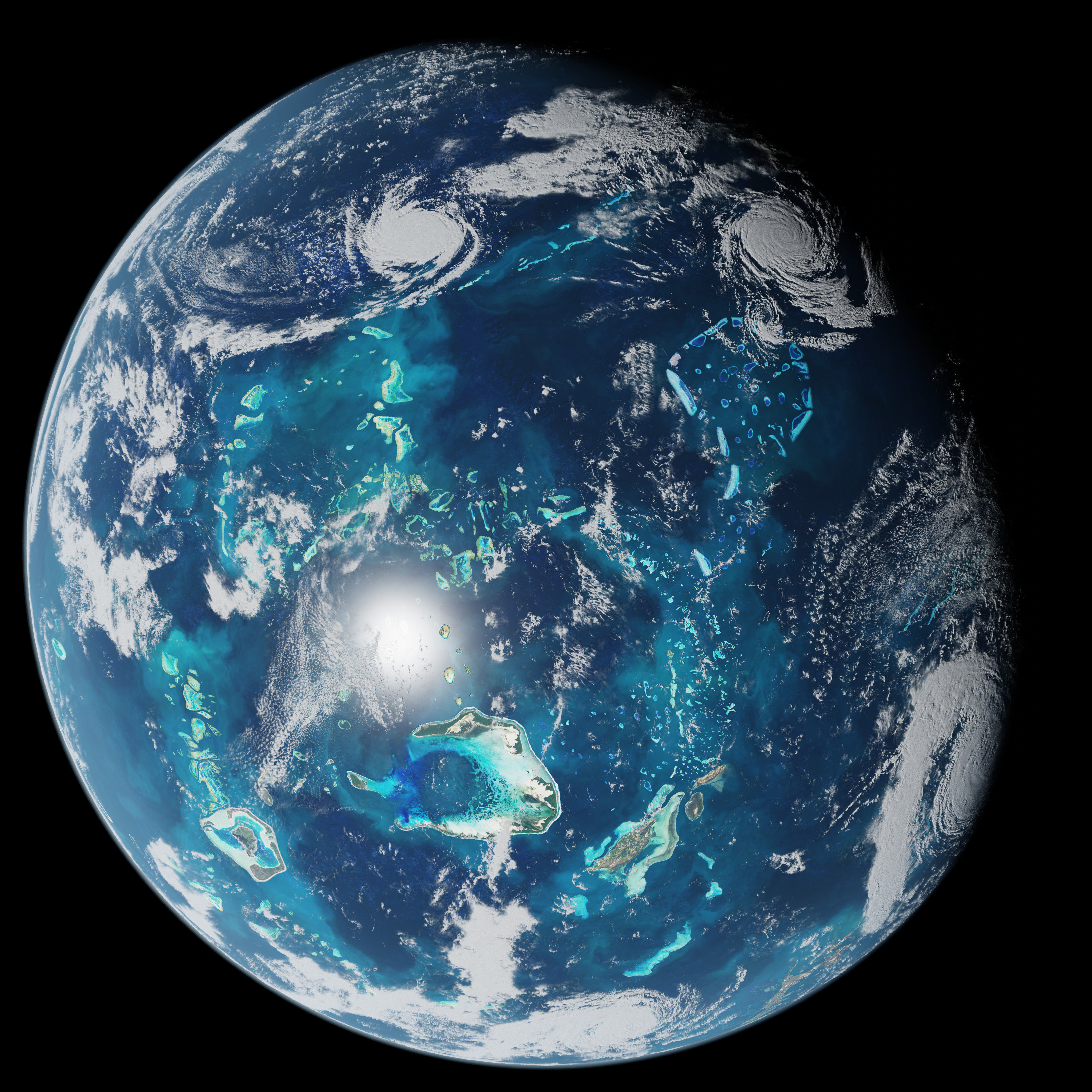 Oceanic Planet 05 - 4k Free 3D model_3