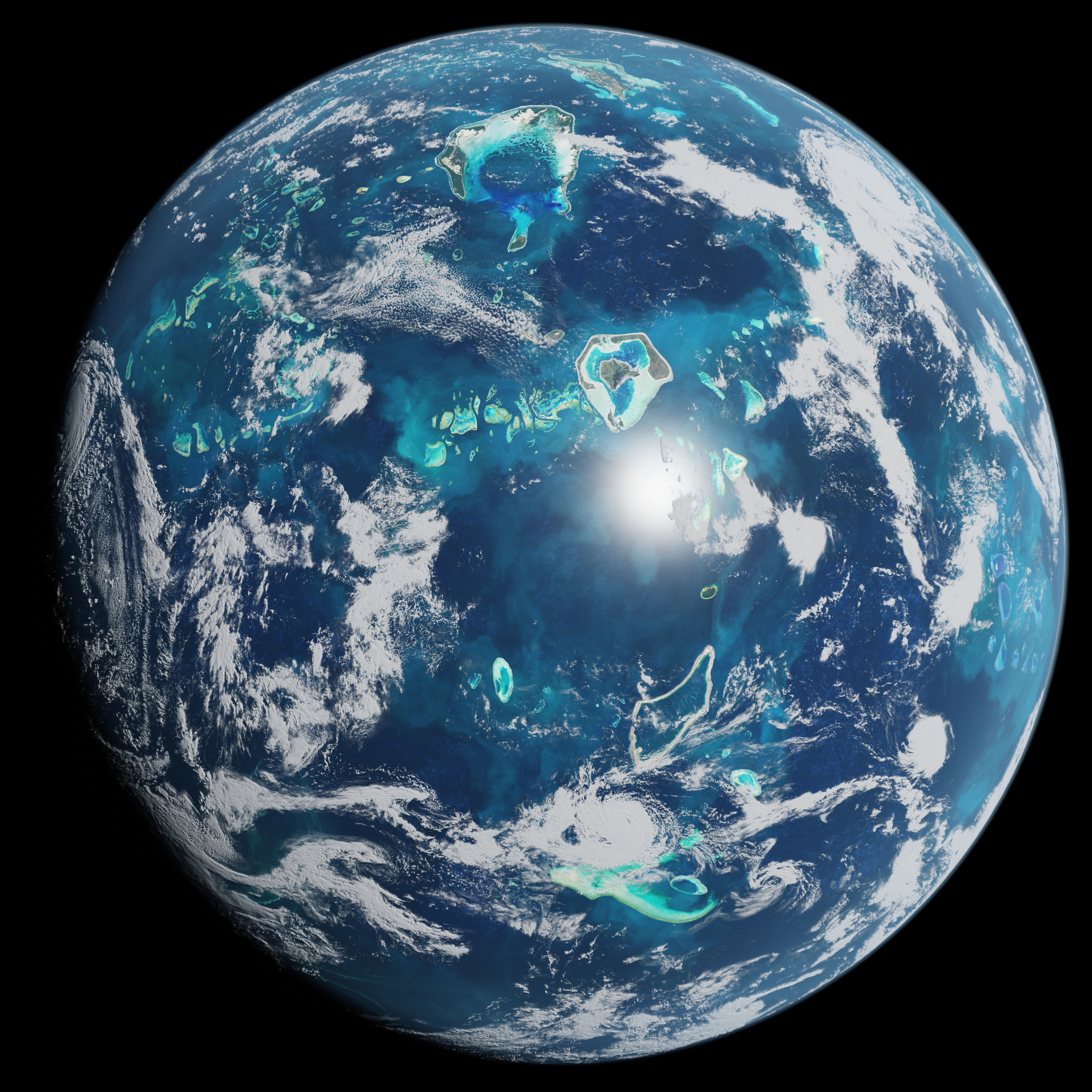 Oceanic Planet 05 - 4k Free 3D model_12