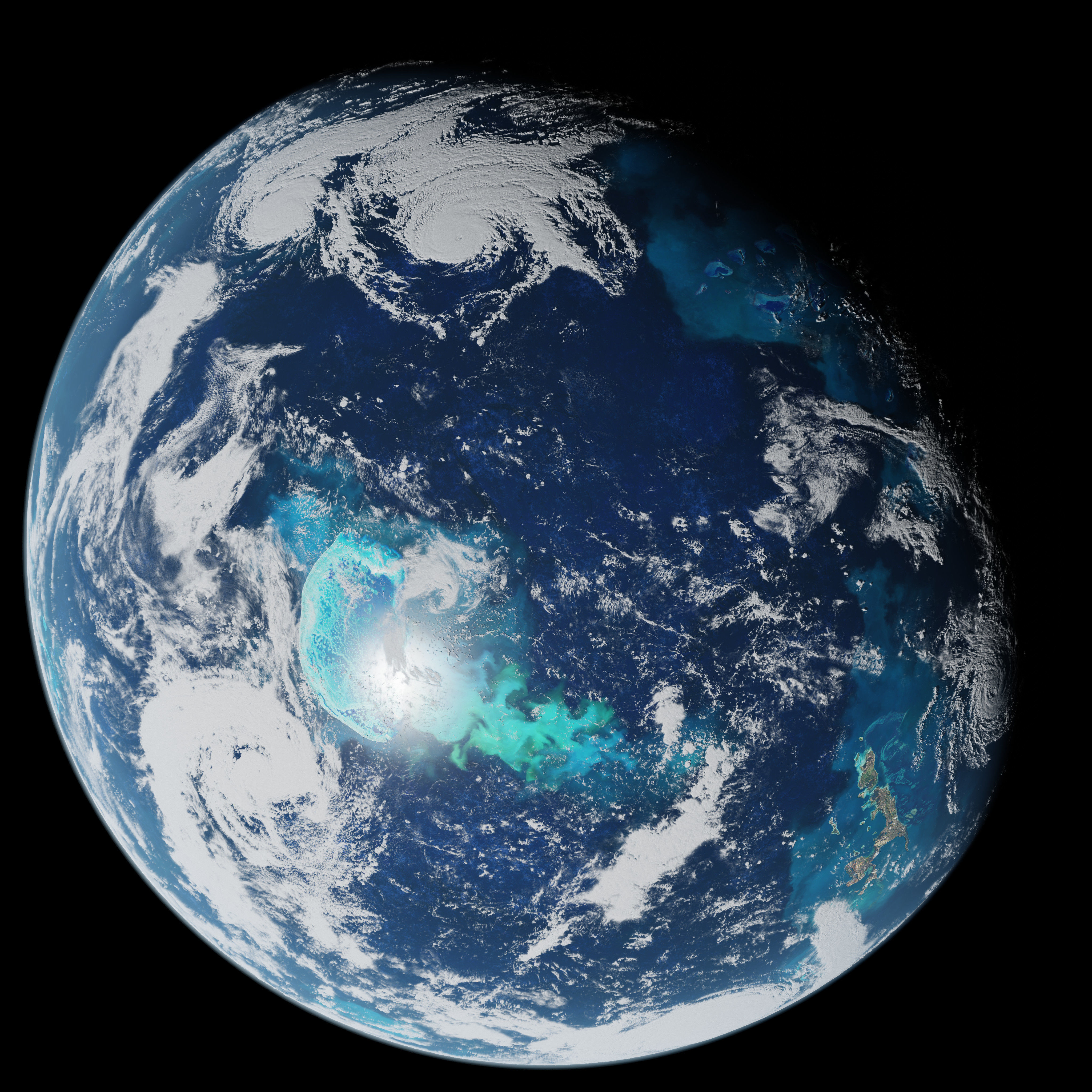 Oceanic Planet 05 - 4k Free 3D model_6