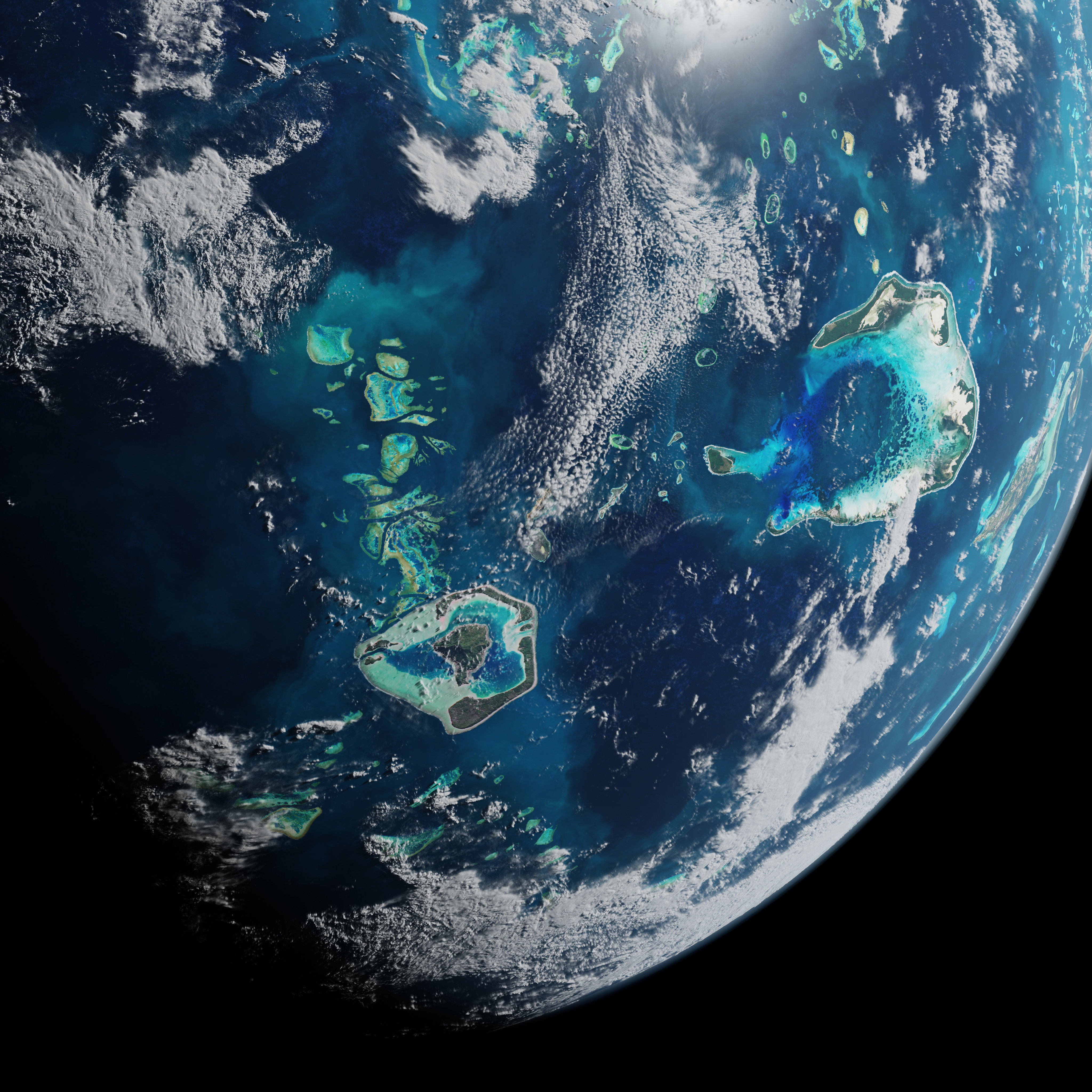 Oceanic Planet 05 - 4k Free 3D model_5