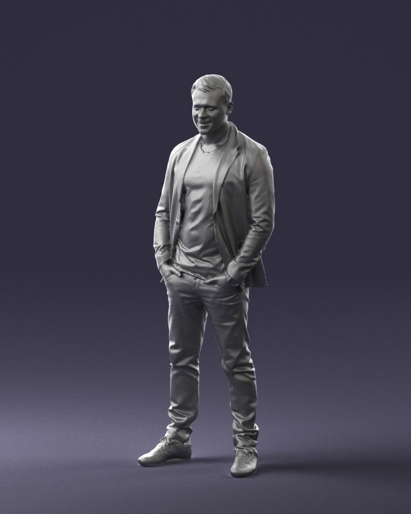 Emin in tracksuit 0472 3D Print Ready 3D print model_4