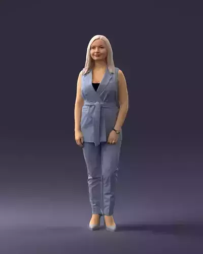 European business woman 1112 3D print ready 3D print model